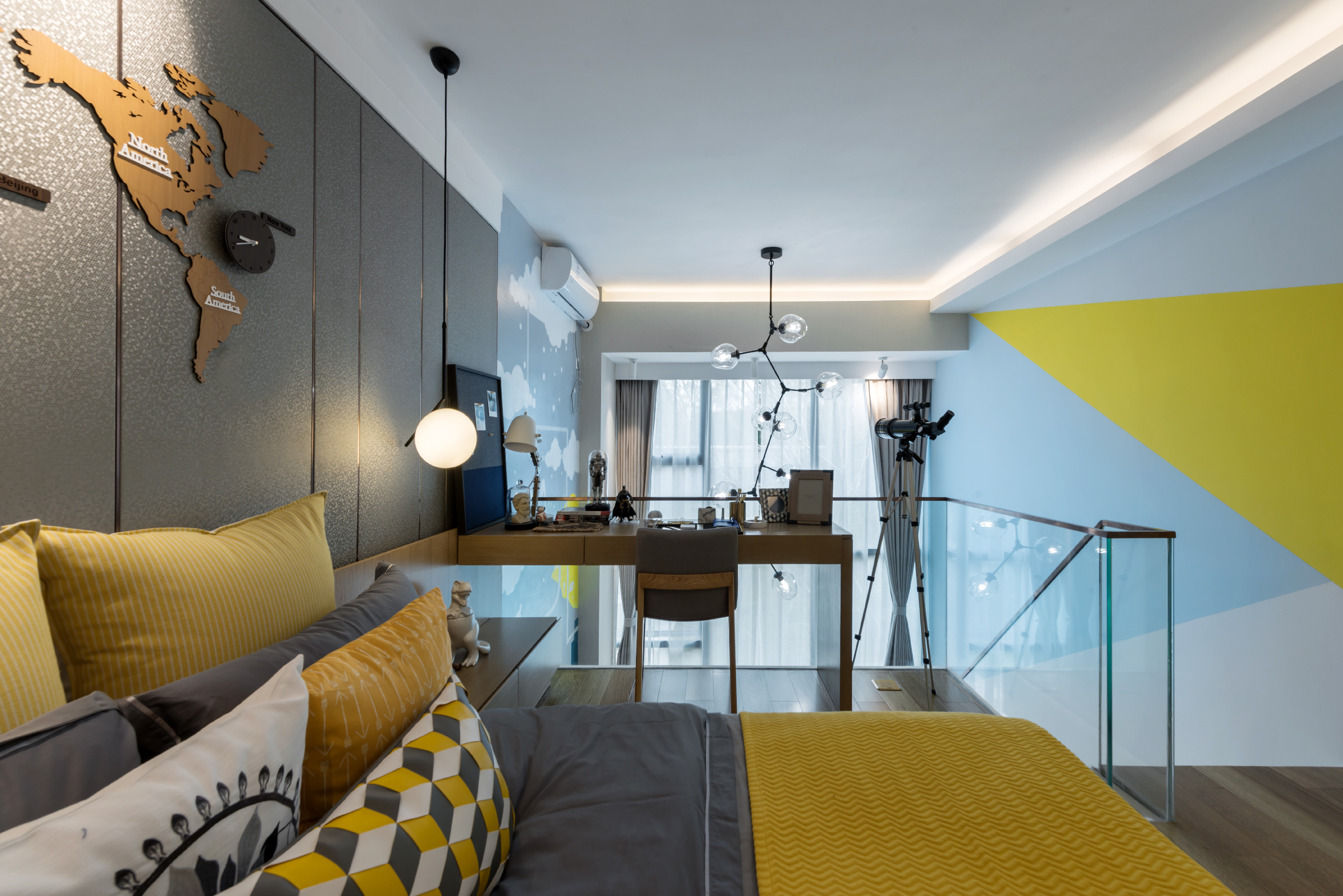 龍湖九里晴川-現代簡約-臥室設計效果圖