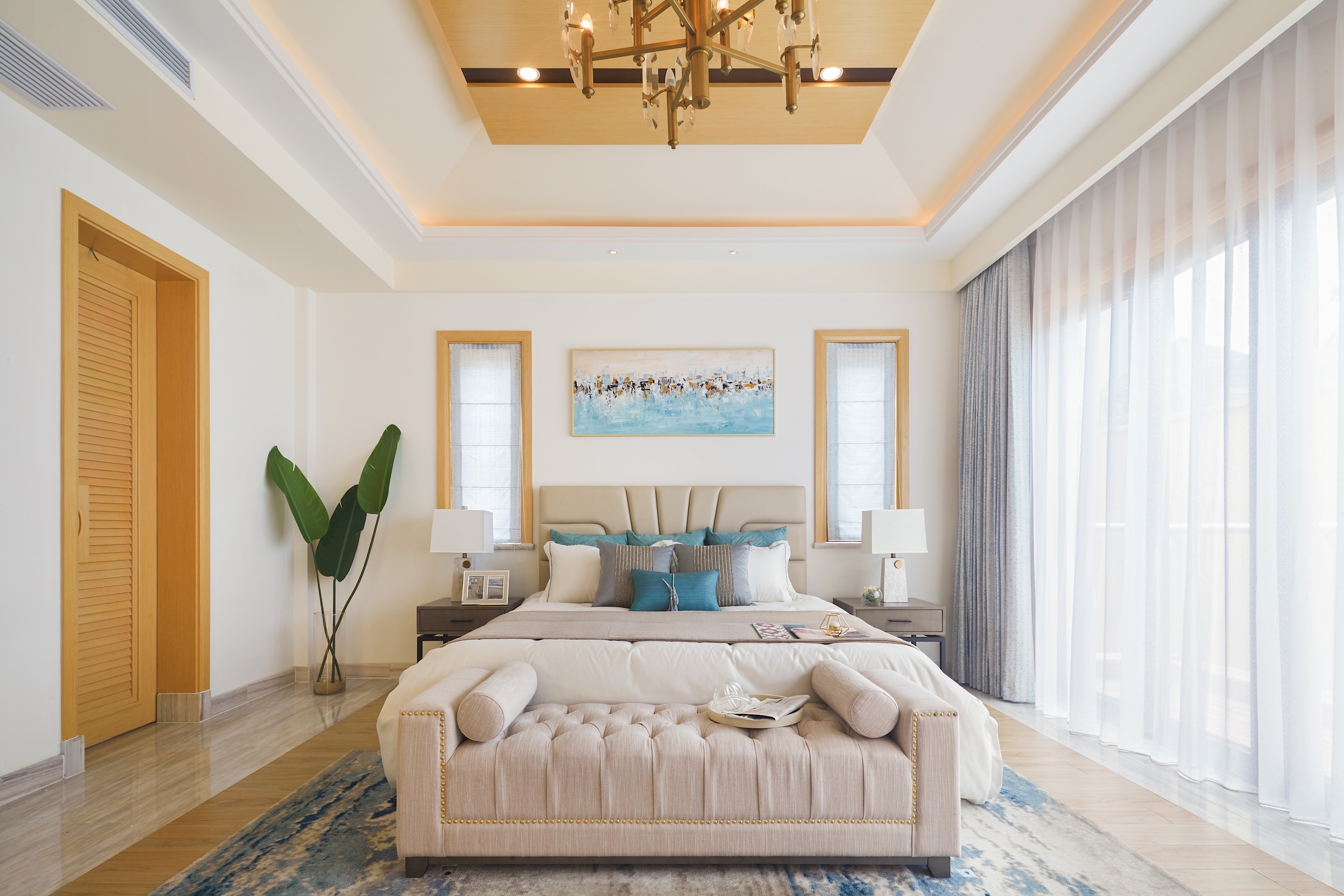 龍湖九里晴川-現(xiàn)代簡約-臥室設計效果圖