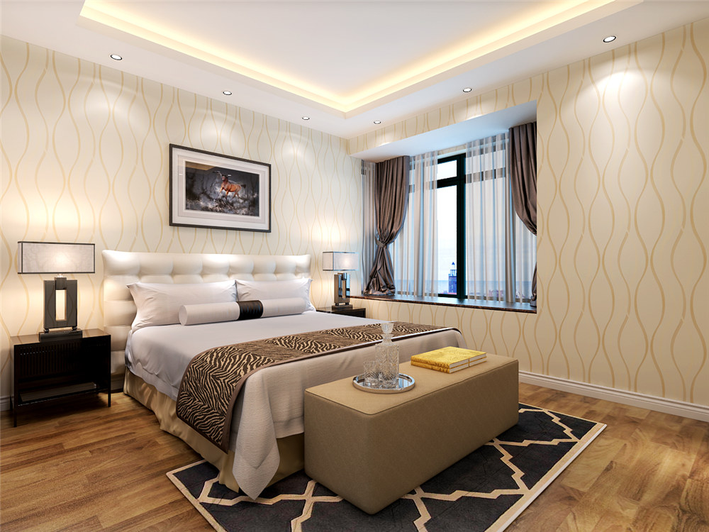 龍湖九里晴川-現(xiàn)代簡約-臥室設計效果圖