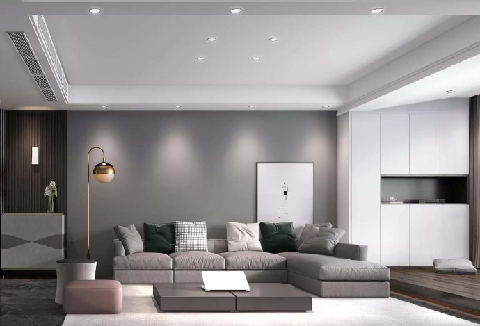 [裝修案例]129平現代簡約風格裝修案例，黑白灰的完美詮釋