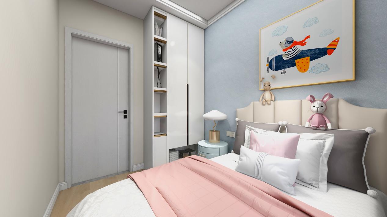 龍湖九里晴川-現(xiàn)代簡約-臥室設計效果圖